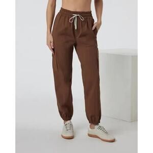 Vuori Women's Birch Jogger Pepper Brown Size S NWT Athleisure Sustainable